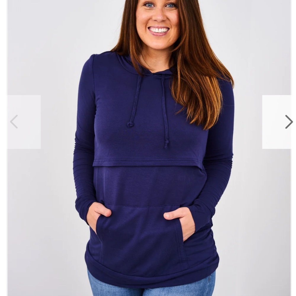 Latched mama lightweight nursing sweatshirt size large